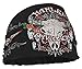 Harley-Davidson Women's Studded Steer Skull Headband Scrunchie, Black HE20430