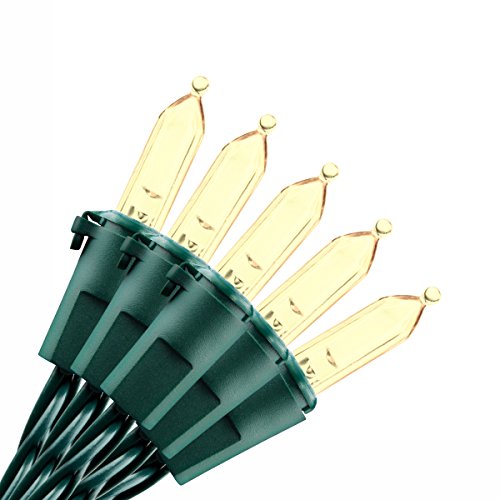 Christmas Lights String Lights - LOENDE 50 LED String Lights Fairy Decorative String Lights for Indoor Outdoor Christmas Tree Wreath Wedding Party Garden Patio Thanksgiving Day Decoration, Warm White