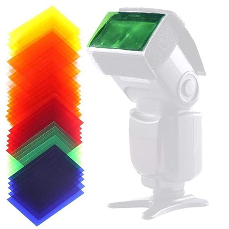 Filtro de Gel Universal para cámara réflex Digital, Color con ...