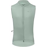 YKYWBIKE Cycling Vest for Men,Micro Softshell Windproof Bike Vest,Lightweight Breathable Sleeveless Cycling Jacket with Double YKK Full Zip