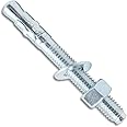 ini moni 1/2" x 4-1/2" Wedge Anchor Zinc Plated, Heavy Duty Fastener for Concrete and Cement, Carbon Steel Anchor Bolts (20 pcs)