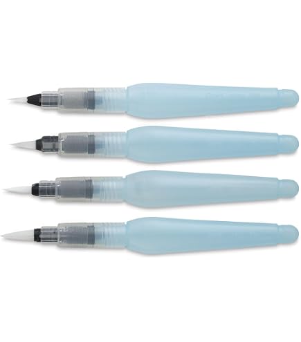 Amazon.com: Pentel Paint Brushes, Neo Sable, Set of 3 XZBNR-3S
