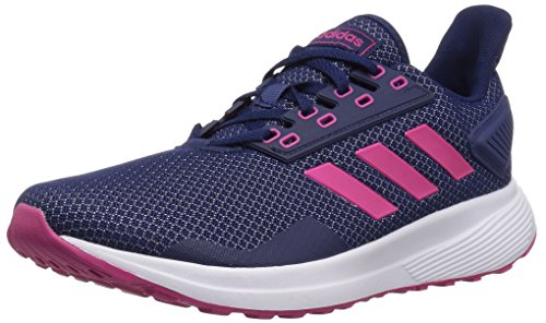 adidas Women's Duramo 9 Running Shoe, Dark Blue/Real Magenta/White, 8 M US