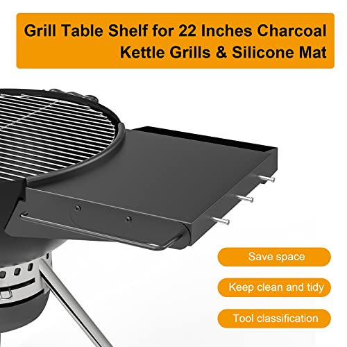 Grill Table Shelf for er 22 Inches Kettle Master Touch/Original