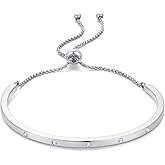 ENSKEFEN 14K Gold Bracelets for Women Adjustable Slider Bracelet Bangle Bracelets for Women Trendy Chain Bracelet