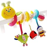 SHILOH Baby Activity Spiral Wrap Around Crib Bed Bassinet Stroller Rail Toy Caterpillar