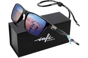 INFI Fishing Polarized Sunglasses for Men Driving Running Golf Sports Glasses Square UV Protection Designer Style Unisex