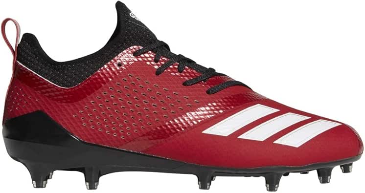 Amazon.com | adidas Adizero 5-Star 7.0 Cleat - Men's Football 9.5 Black/White/Power Red | Football