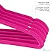 Zober Velvet Baby Hangers for Closet - Pack of 30 Non Slip Toddler Hangers for Shirts, Pants & Dresses w/ Swivel Hook - Durable Infant Hangers w/ Notches - Small Kids Hangers - Pink