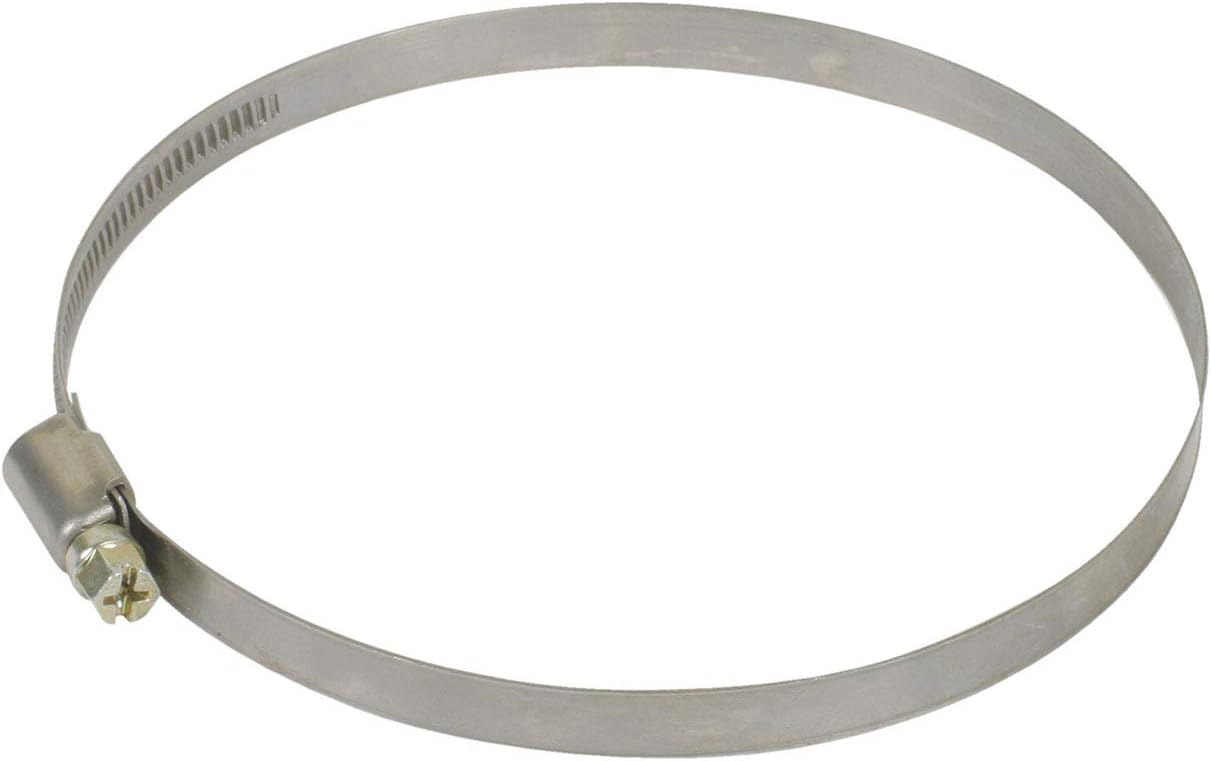 Crépine Pour Tuyau D'aspiration 100 Mm - Acier Zingué, Diamètre 175 Mm, Hauteur 217 Mm, Avec 2 Colliers
