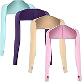 JEONEKID Cooling Shawl Arm Sleeves with Finger Holes for Women Anti-UV Protection, Sun Protection Cooler Shrug for Golf