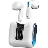 NE49 AI Translation Earbuds, Language Translator Earbuds for 150+ Languages | Real-Time Two-Way Translation, Bluetooth 6.0 Wireless Headphones with 6 Modes, AI Transcription, 40H Playtime, White