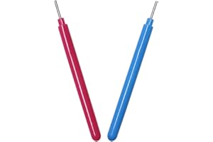 SOWAKA Floranea 2 Pcs Paper Quilling Tools Slotted Kit Rolling Curling Quilling Needle Pen Rose Blue for Art Craft DIY Paper Cardmaking Project (2 pcs)