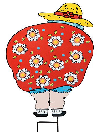 Gardener Garden Stake – Photo-Realistic Metal Funny Cutout for Yards, Planters, Lawns and Garden Décor