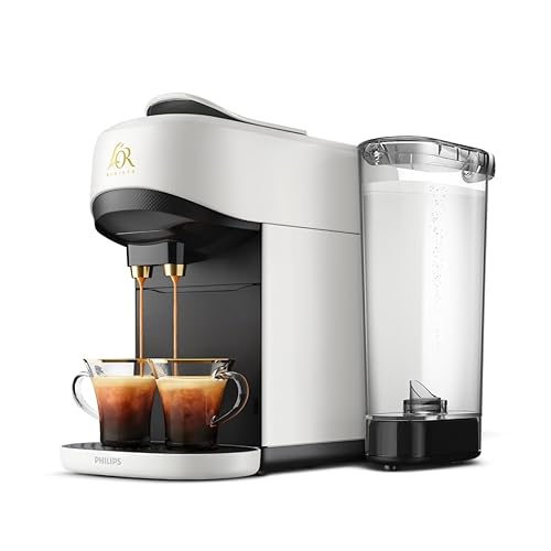 Philips L’OR BARISTA Absolu Capsule Coffee Machine – 19 Bar System, Dual Capsule Recognition, Enjoy Over Ice, Intensity Boost, XXL Capsules Compatible, Satin White (LM9512/00)