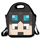 DSYBTV Lunch Bag The Diamond Minecart TDM Lunch Tote Lunch Box For Women Men Kids With Adjustable Strap