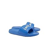Lacoste Men's Serve Slide 1.0 Sandal, Green/White, 8