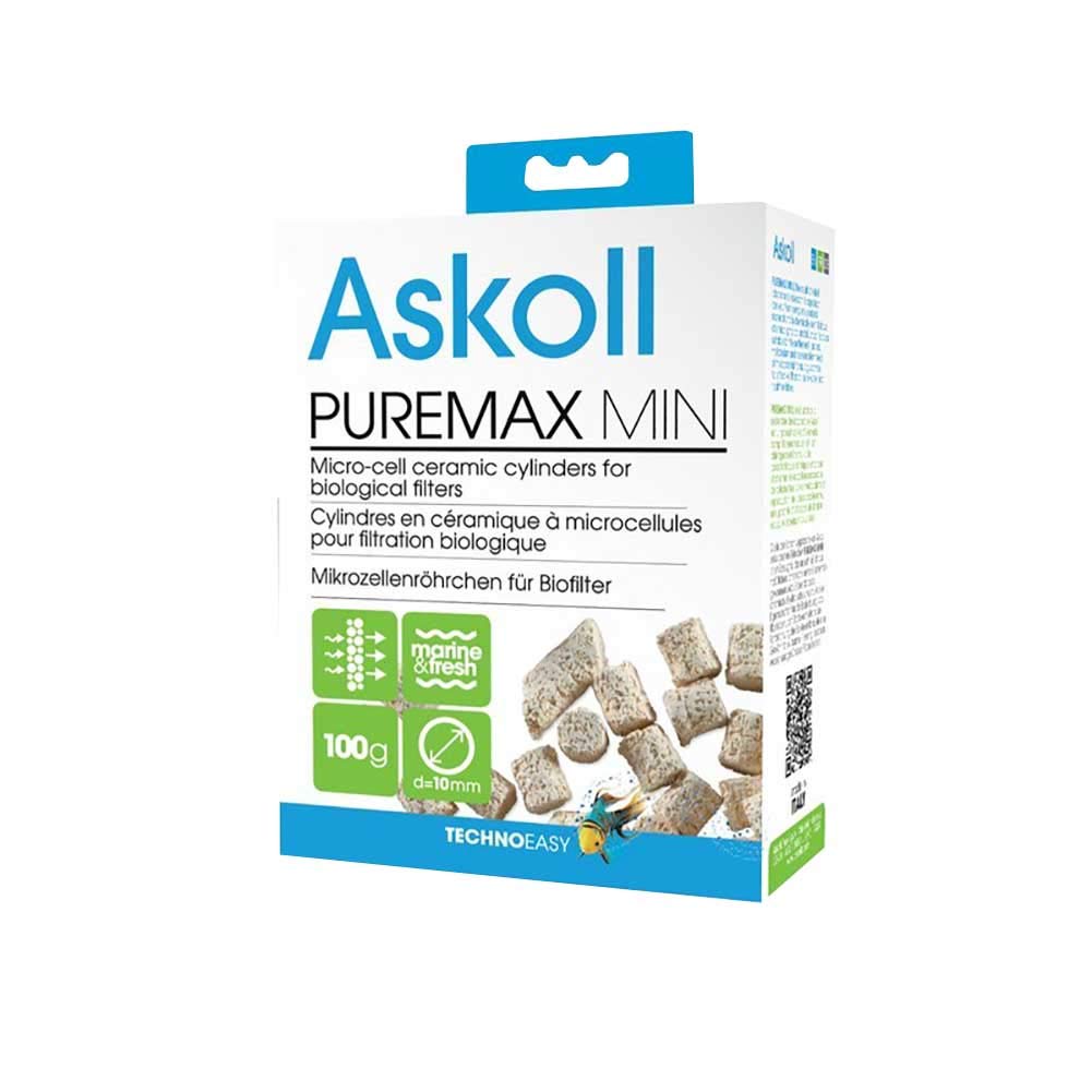 Askoll AC350006 Cannolicchi Pure Max Mini 80 g in Transparent Case