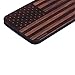 For iPhone 6, iPhone 6S USA Flag 4.7 inch Natural Real Bamboo Wood Wooden Hard case Cover (4.7