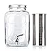 BTaT- Cold Brew Coffee Maker, 1 Gallon Mason Jars Drink Dispenser, 4 Quart Iced Coffee Maker, Iced Tea Maker, Beverage Dispenser, Glass Dispenser, Cold Brew System, Tea Jar