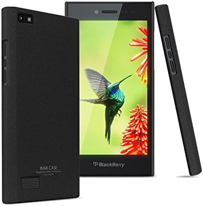 Blackberry Leap Case, PC Matte Cowboy Shell Thin Hard Shell for Blackberry Leap (Black)