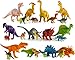 24 Jurassic Dinosaur Toys For 3, 4, 5, 6, 7 year old Boys Girls Toddlers Kids - Party Favors & Supplies- Plastic Action Figures for Bath Toys, Pool Toys & Pretend Play - STEM Learning Dino Set