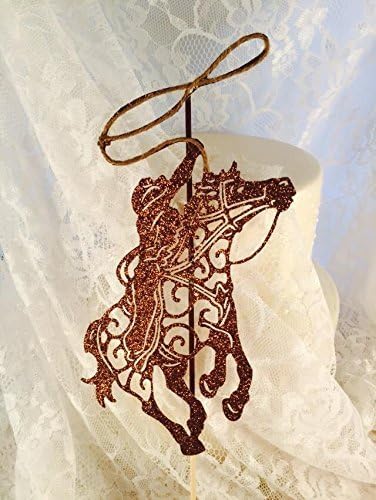 Western Cowboy Roper Cake Topper