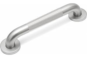 ACEDSGN 16 Inch Shower Grab Bars for Seniors 1.25'' Brushed Nickel Stainless Steel Grab Bar for Bathroom, Non Slip Knurled Sa