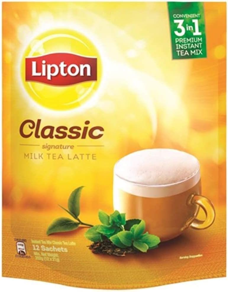 3 Pack (36 sachets) Lipton Classic Signature Milk Tea Latte 3 in 1 Premium Instant Tea Mix - Free Express Delivery