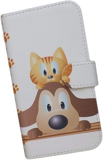 Amazon Co Jp Aquos Ever Sh 02j スマホケース 手帳型 プリントケース スマホ 犬 猫 足跡 キャラクター かわいい Dog Cat ドッグ キャット イラスト 足跡 あしあと 肉球 いぬ ねこ 動物 アニマル Animal おんぶ とらねこ 虎猫 とら トラ イヌ