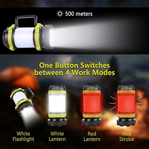 Camping Lantern Rechargeable , Alpswolf Camping Flashlight 4000mAh