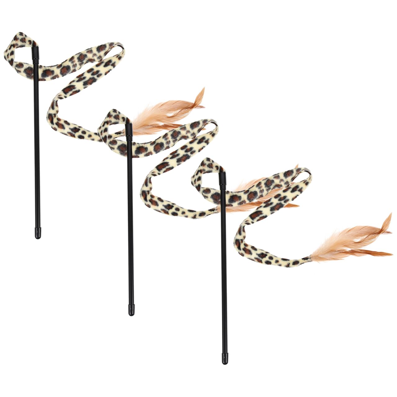 ABOOFAN Cat Teaser Wand Interactive Cat Toy for Indoor Cats 29 Inch Funny Rod Toy for Exercise and Enrichment