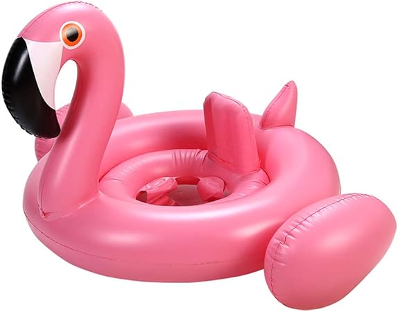 flamingo baby float with canopy