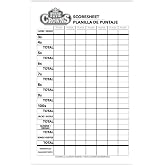 5 Crowns Game scorecard 130 Page Replacement Five Crown Score Sheet, Card Game Score Card, Tracks 7 Players at Once