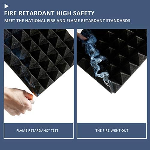 Acoustic foam pyramid for sound management in studios.