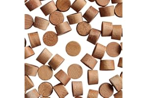 WidgetCo 3/8" Mahogany Wood Plugs, Face Grain, Woodworking Plugs, Can Be Sanded, Stained, or Painted (Qty 100)