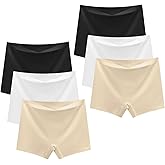 Teen Girls Seamless Boyshorts Underwear No Show Underpants Zero Feel Safety Panties for Dress Age 8-18