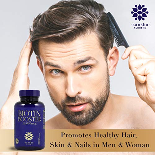 Biotin 10,000 mcg Hair Growth Booster Vitamins for Longer, Stronger