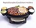 Butler Concepts The Fajita Butler Serving Set, with Cast Iron Skillet and Removable Handle, Heat-Resistant Base, Dual Sliding Tortilla Tray, 2 Condiment Holders with 4 Stainless Steel Ramekins