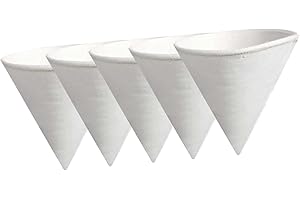 KiBcsLic 5 Pieces Cone Filter Set for Maple Syrup and Deep Fryer Oil, Heavy Duty