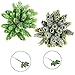 Supla 2 Bushes 7 inch Artificial Hops Artificial Shrubs Artificial Succulent Faux Succulents Faux Pinecone Plastic Succulents, 6 Stems Bush
