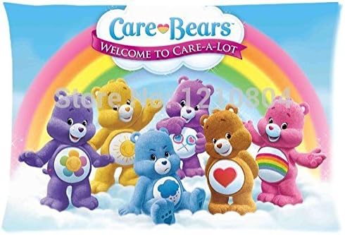 Soul Survivor Cool Nice Gift For Kids!New 2014 Kids Pillow Case Cartoon Care Bears Pillow Cases For Beds Sofa 20X30(Two Sides)