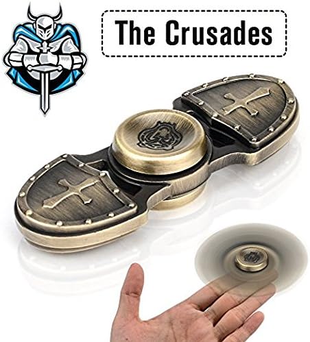 Fidget Spinner toy Finger Spinner Focus Fidget Toys - Crusader Retro Knight Shield Design, Hand Pocket Toy for Stress Reliever Reducer Anxiety, ADHD and Killing Time