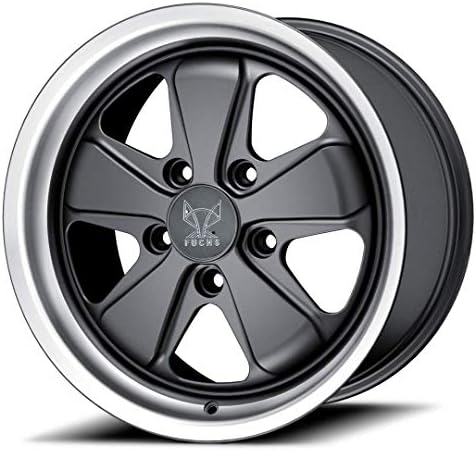 Fuchs Wheels Pair of 2 17x9 Wheels Black Center - Polished Outer