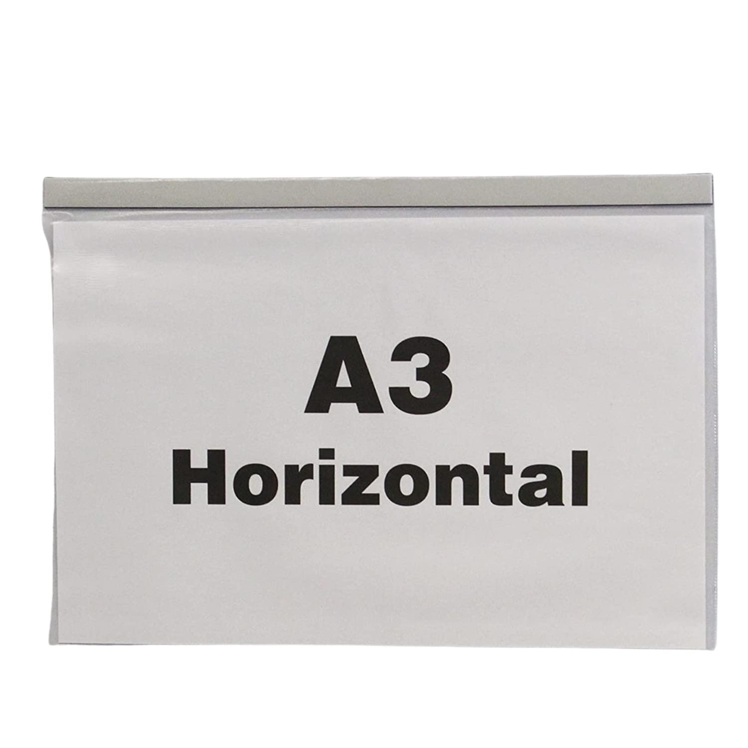 Industrial Strength Clear Pocket, Magnetic, H.316 x W.436mm, A3 Horizontal, Pack of 10 Clear and Durable Presentations, Ideal Rigidity for Everyday Use Display Projects, Protective Shields