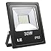 LE 20W LED Flood Lights, IP65 Waterproof, Outdoor Security Light, Daylight White 5000K, 110 Degree Beam Angle, Plug in Floodlights for Home, Backyard, Patio, Garden, Tree and More