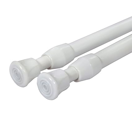 Aluminium Extendable Curtain Rod Tension Pole Easy Fitting For Net