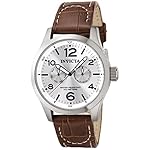 Invicta-Mens-I-Force-Stainless-Steel-and-Brown-Leather-Quartz-Watch-Brown-Model-0765
