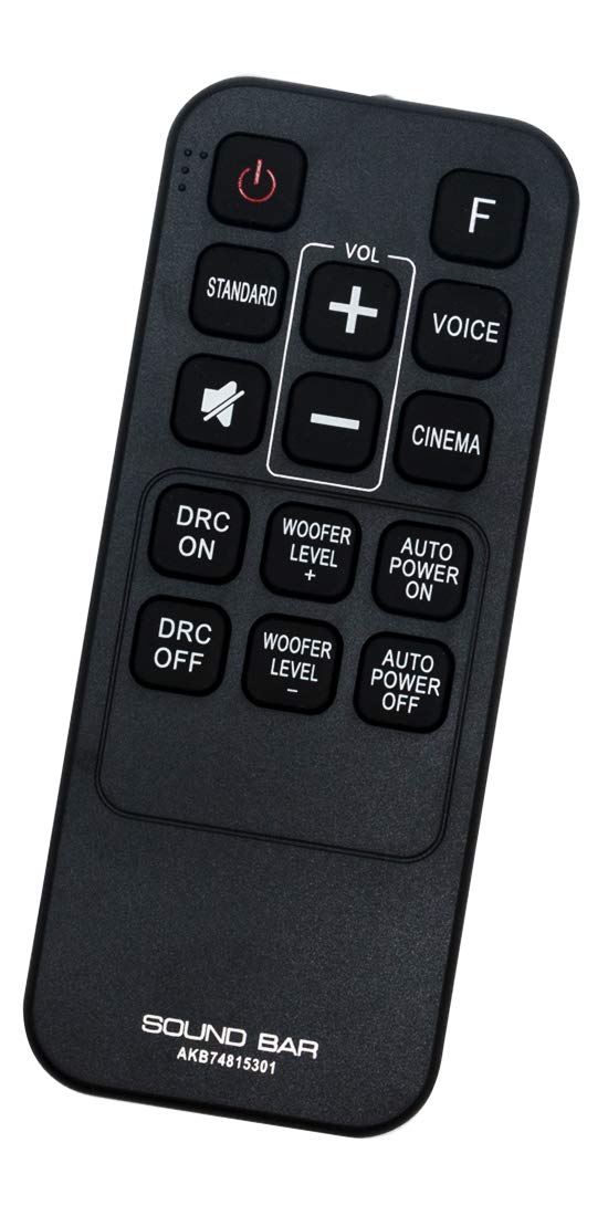 ALLIMITY AKB74815301 Remote Control Replacement for LG Soundbar LAS465B LAC553B LAS454B S55A3-D LAS160B LAS260B LAS453 SH3K SPH4B-W LAS260B LAS453B