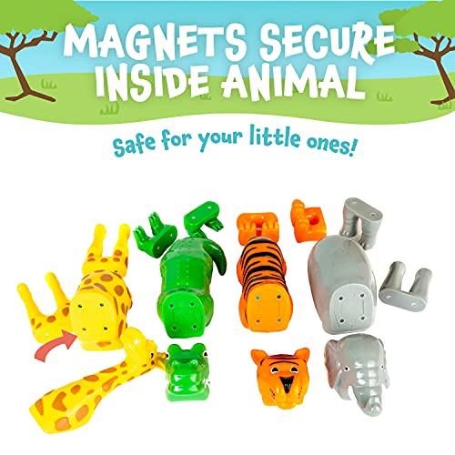 Mix or Match Jungle Animals Toy Play Set, 16 Pieces Pricepulse